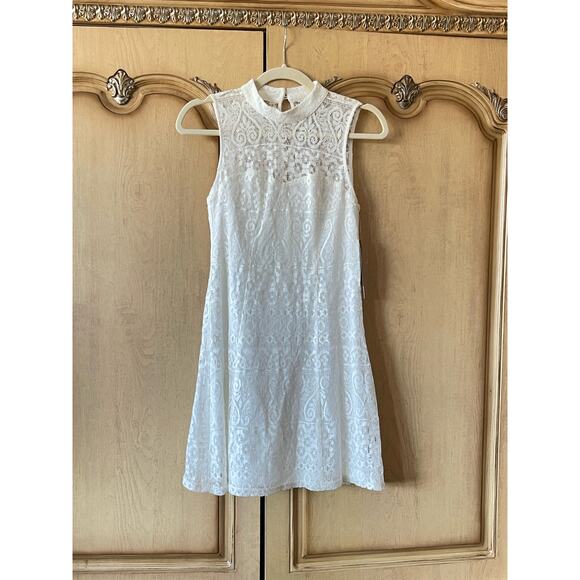 New Sequin Hearts Junior Mini White Dress Lace Size 5 - Picture 2 of 10